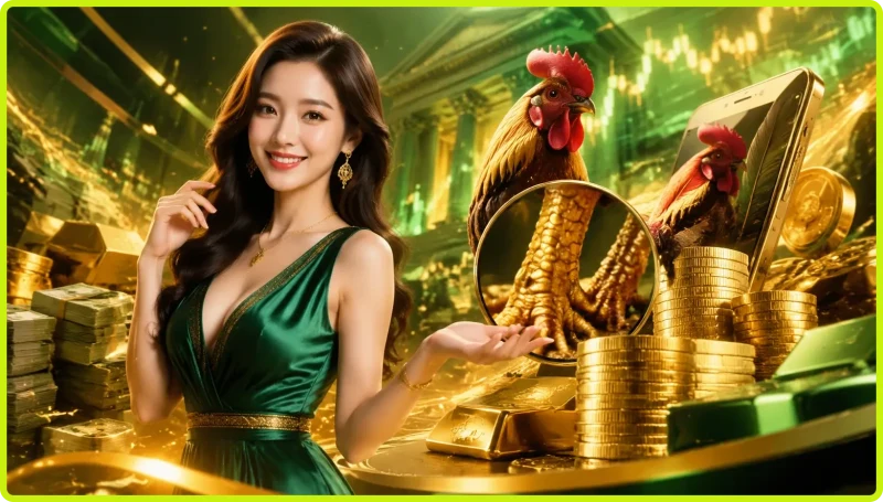 Minh họa vị trí chính xác của vảy thới hoa đăng trên ngón thới của gà chọi, giúp nhận biết dễ dàng.